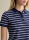Blue and white striped polo shirt in piquet_2