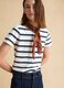 Multicolor gestreiftes T-Shirt aus Baumwollmischung, Regular Fit_0