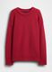 Regular fit red pure cotton crew neck jumper_4