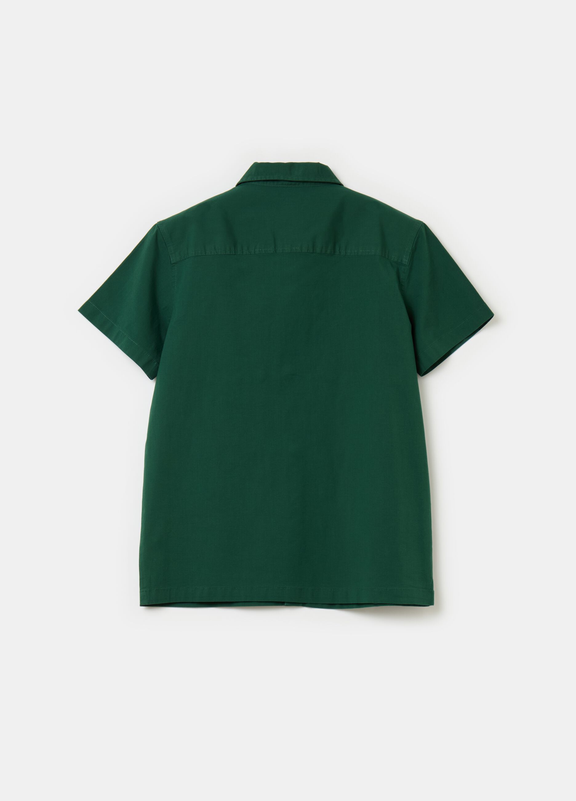 Poplin shirt with pockets