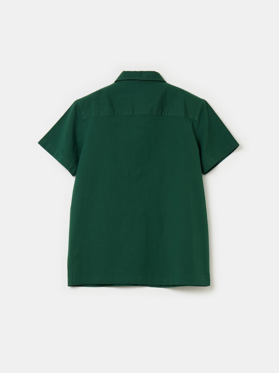 Poplin shirt with pockets_1