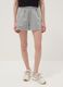 Grey cotton-blend shorts with elasticated waist_1