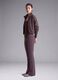 Purple Flared Leggings in Stretch Fabric_3