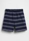 Striped pure cotton shorts_0