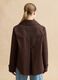 Brown pure cotton regular fit jacket with buttons_3