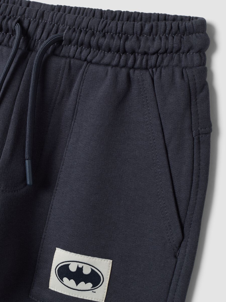 Pantaloni jogger grigi in puro cotone con stampa Batman_3