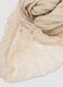 Beige semi-sheer crinkled-effect scarf_2