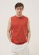 Orange pure cotton vest_2
