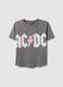 T-shirt cinza de algod&atilde;o puro, corte regular, com estampa AC/DC_4