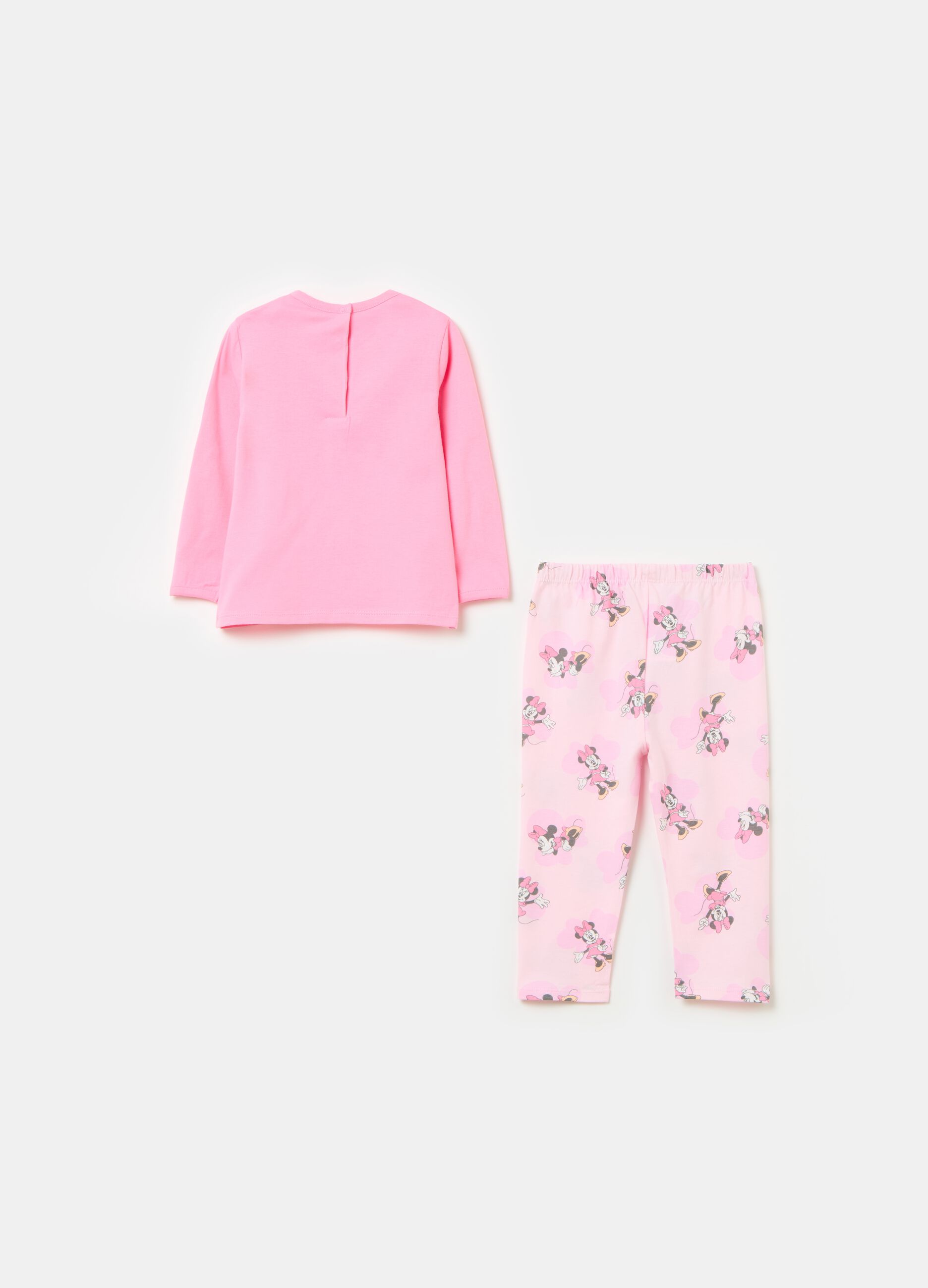 Pijama de algodón orgánico con estampado Minnie