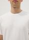 White crew neck pure cotton T-shirt regular fit_3