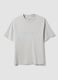 Grey short-sleeve pure cotton T-shirt_1