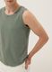 Green pure cotton tank top_3