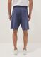 Blue relaxed-fit cotton-blend shorts_2