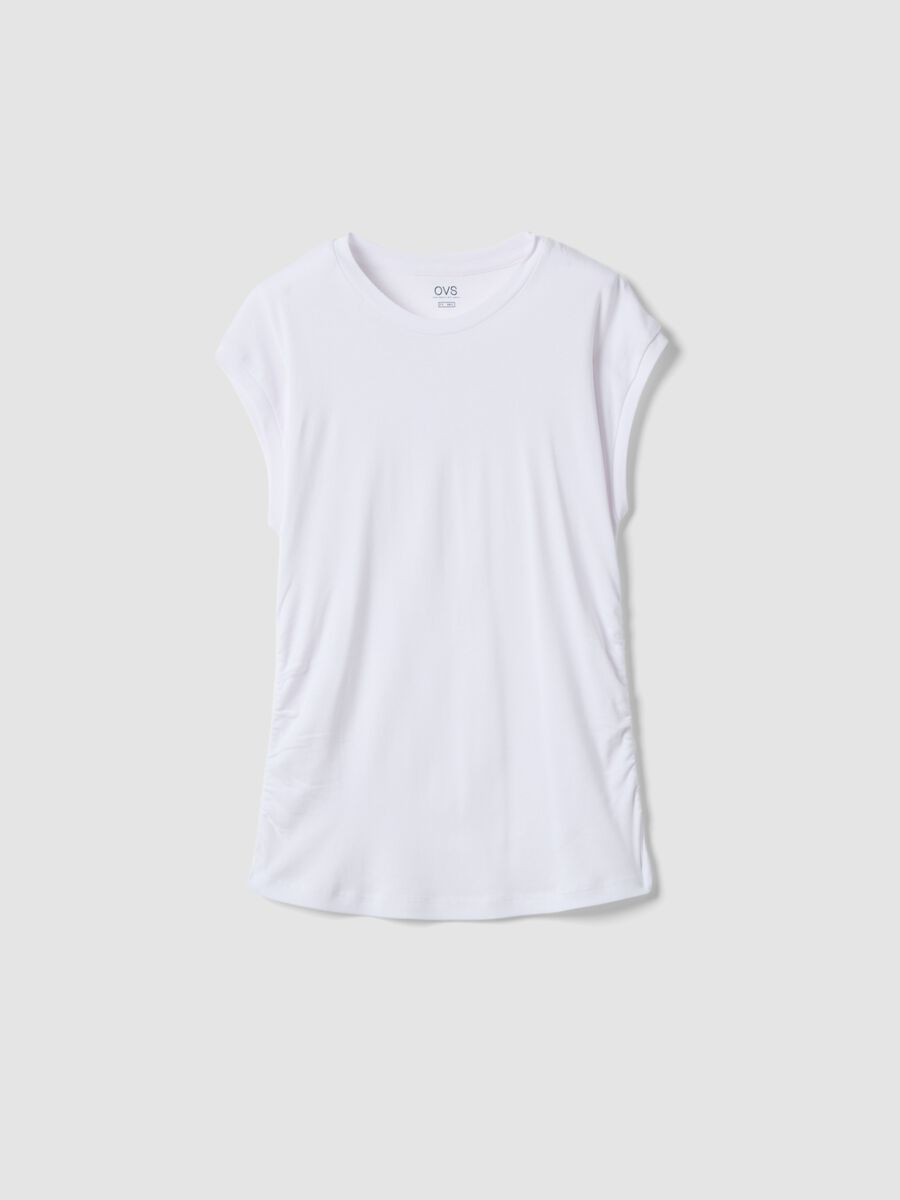 White pure cotton T-shirt_0