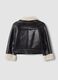 Black faux-leather stretch jacket_1