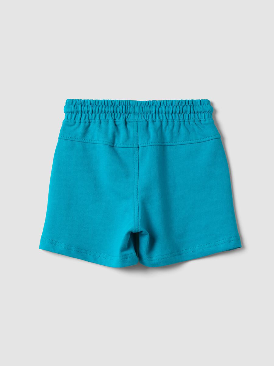 Light blue shorts in pure organic cotton_1