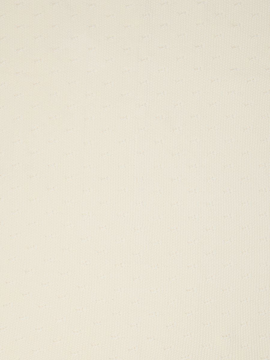 Weisse Babydecke aus reiner Bio-Baumwolle, gestrickt_2