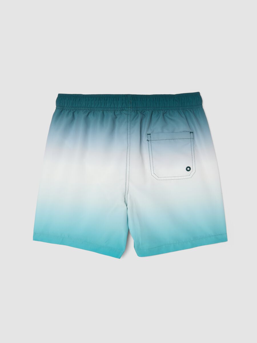Short de bain gar&ccedil;on bleu d&eacute;grad&eacute; avec cordon_1