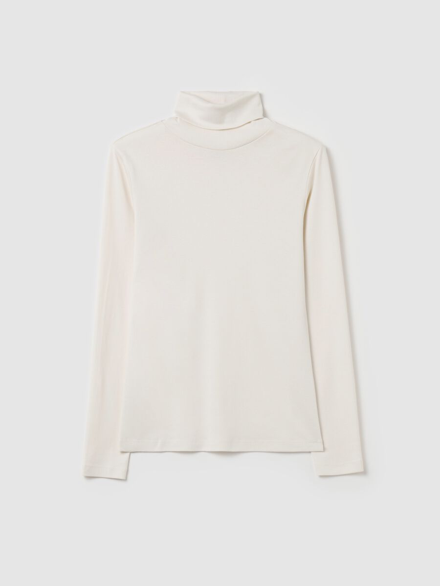 Long-sleeved T-shirt with high neck_4