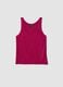 Pink viscose-blend regular-fit glitter tank top_4