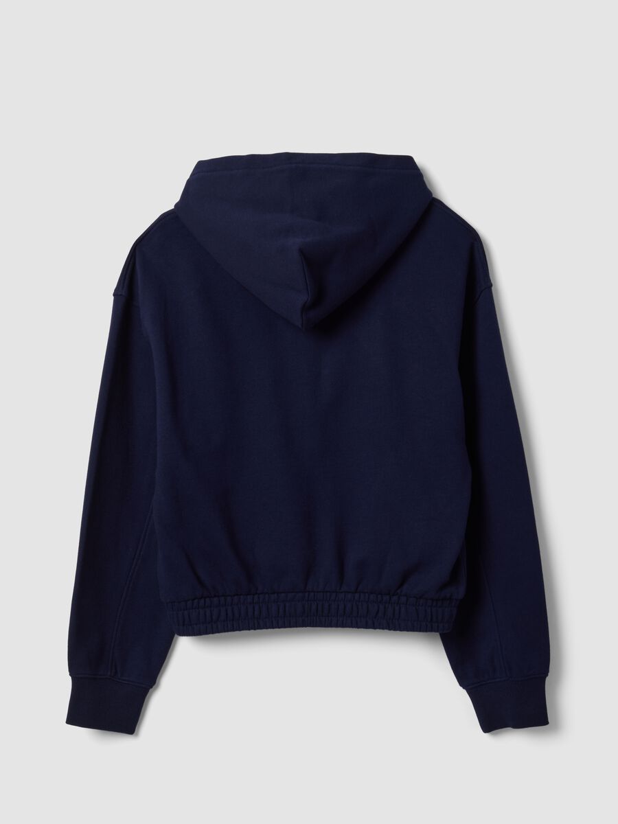 Blue organic cotton hooded sweatshirt_6