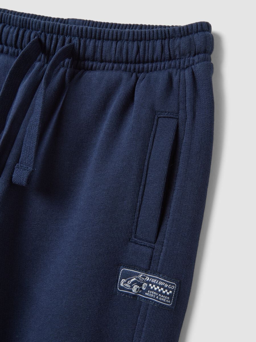 Blue joggers in pure organic cotton_3