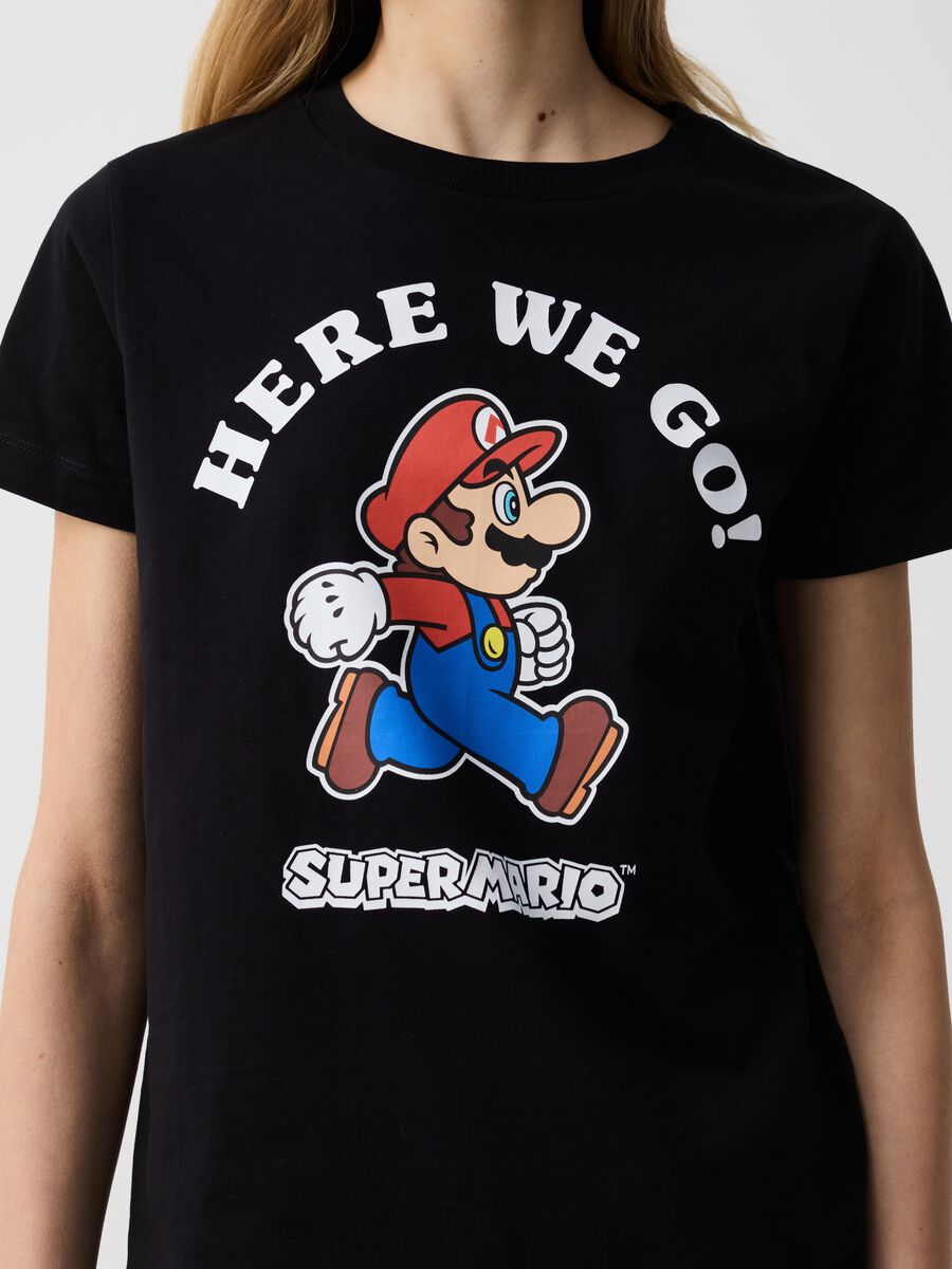 Camiseta de algodón con estampado Super Mario™_1