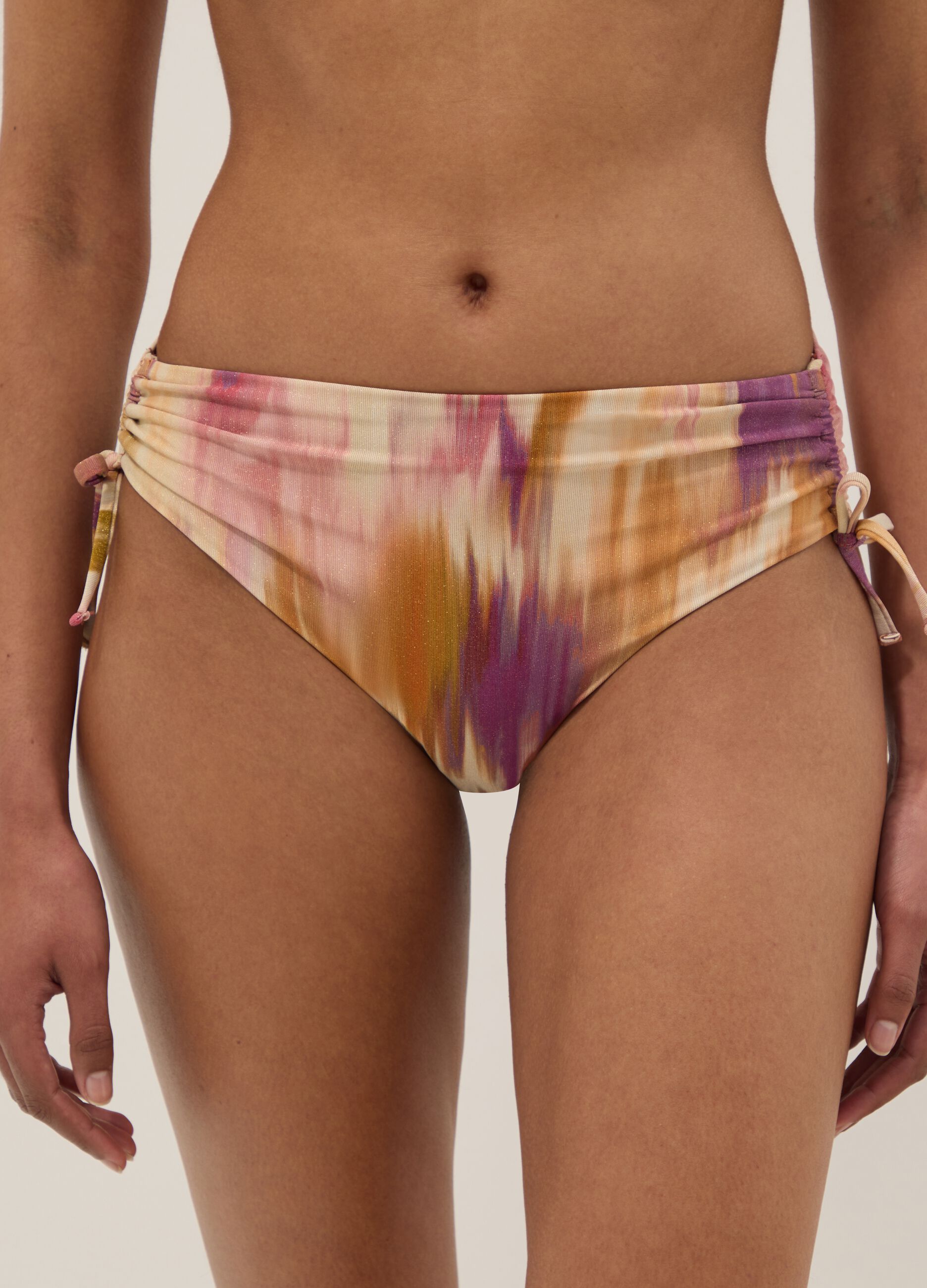 Mehrfarbige Badehose aus Stretchmaterial