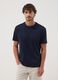 Blue pure cotton short-sleeve T-shirt_2