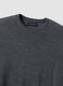 Grey crew-neck jumper in pure merino wool, regular fit_1