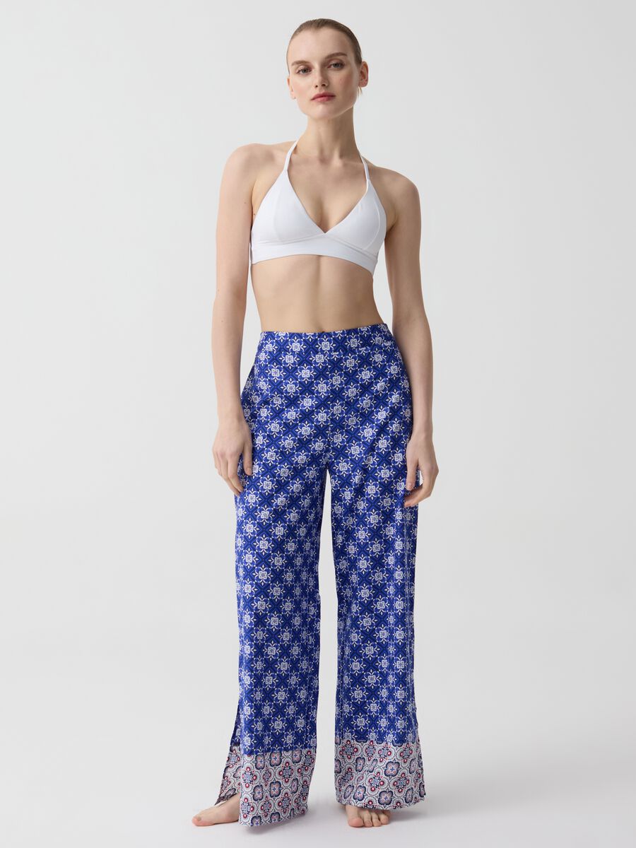Positano summer trousers with print_0