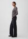 Black straight-leg pure cotton jeans (oversized fit)_3