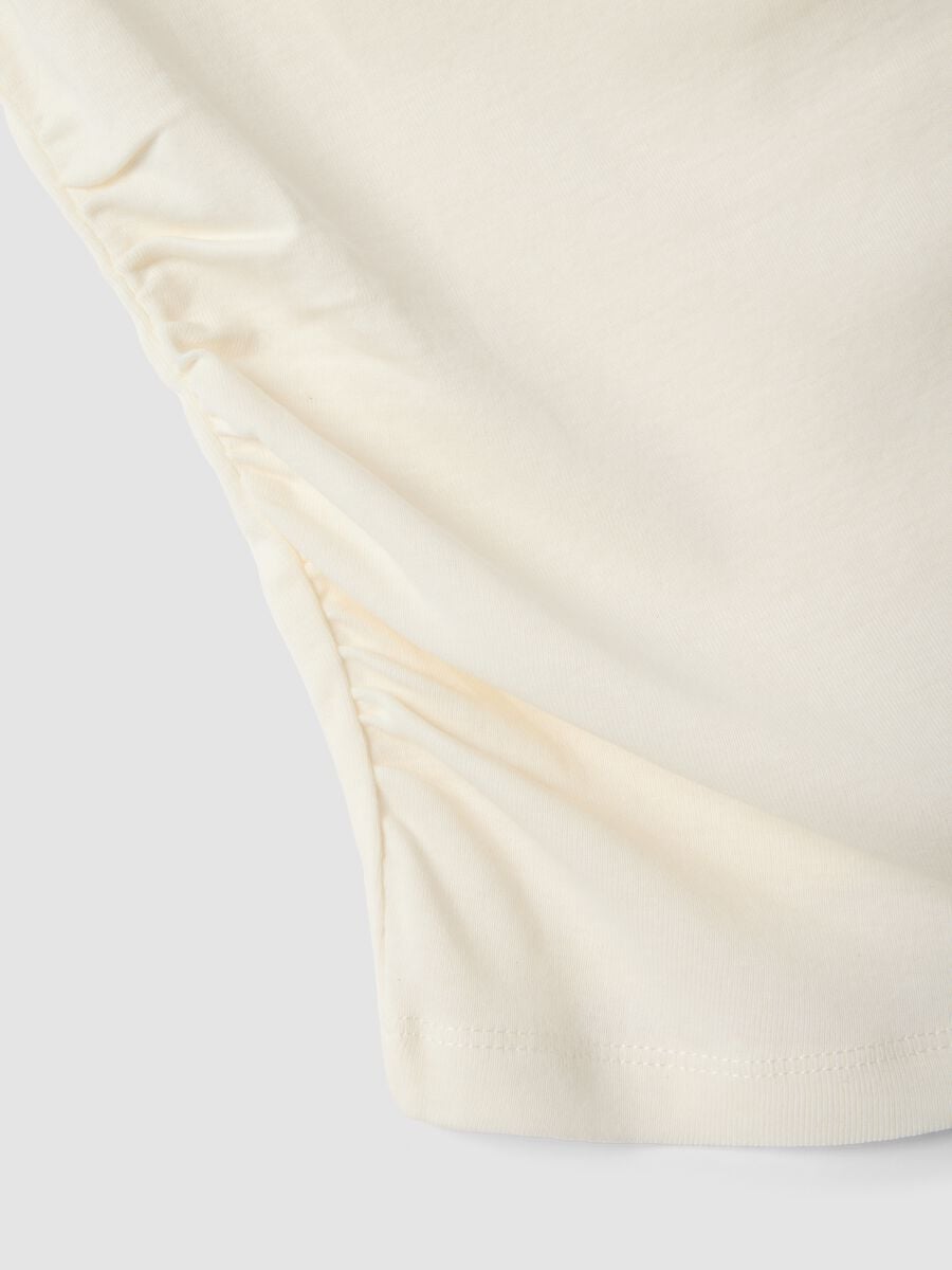 White pure cotton regular fit tank top_6
