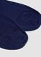 Navy long socks in pure cotton_2