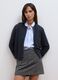 Grey pure wool crew-neck cardigan with buttons, regular fit_2