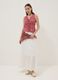 Long white broderie anglaise skirt in pure cotton_1
