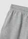 Grey cotton-blend shorts with elasticated waist_5