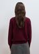 Purple pure wool crew-neck jumper in an oversized fit_3