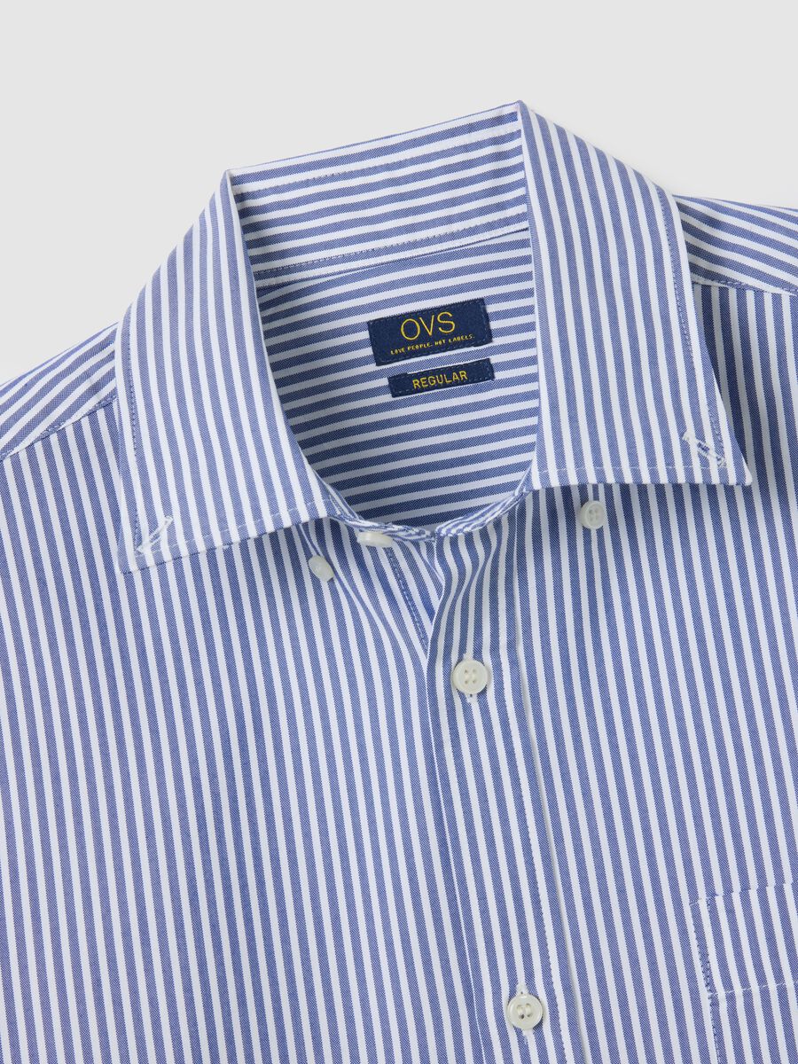 Multicolour cotton blend regular fit shirt_5