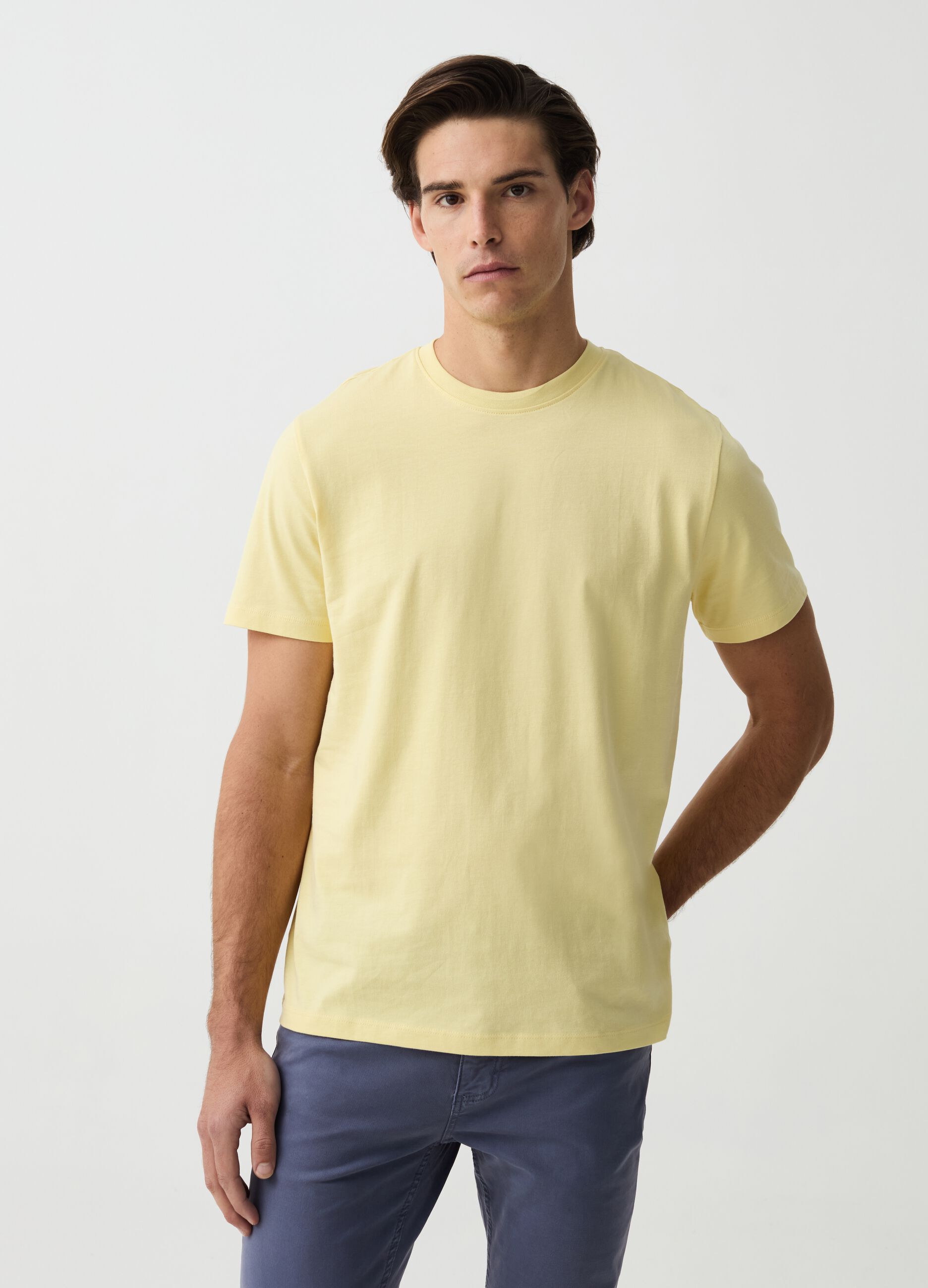 Camiseta cuello redondo de algodón orgánico