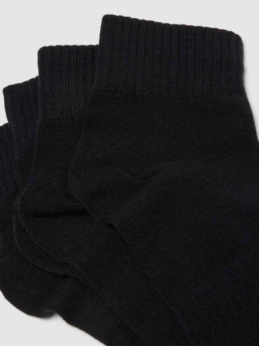 3er-Pack schwarze Sport-Kn&ouml;chelsocken aus Bio-Baumwolle_2