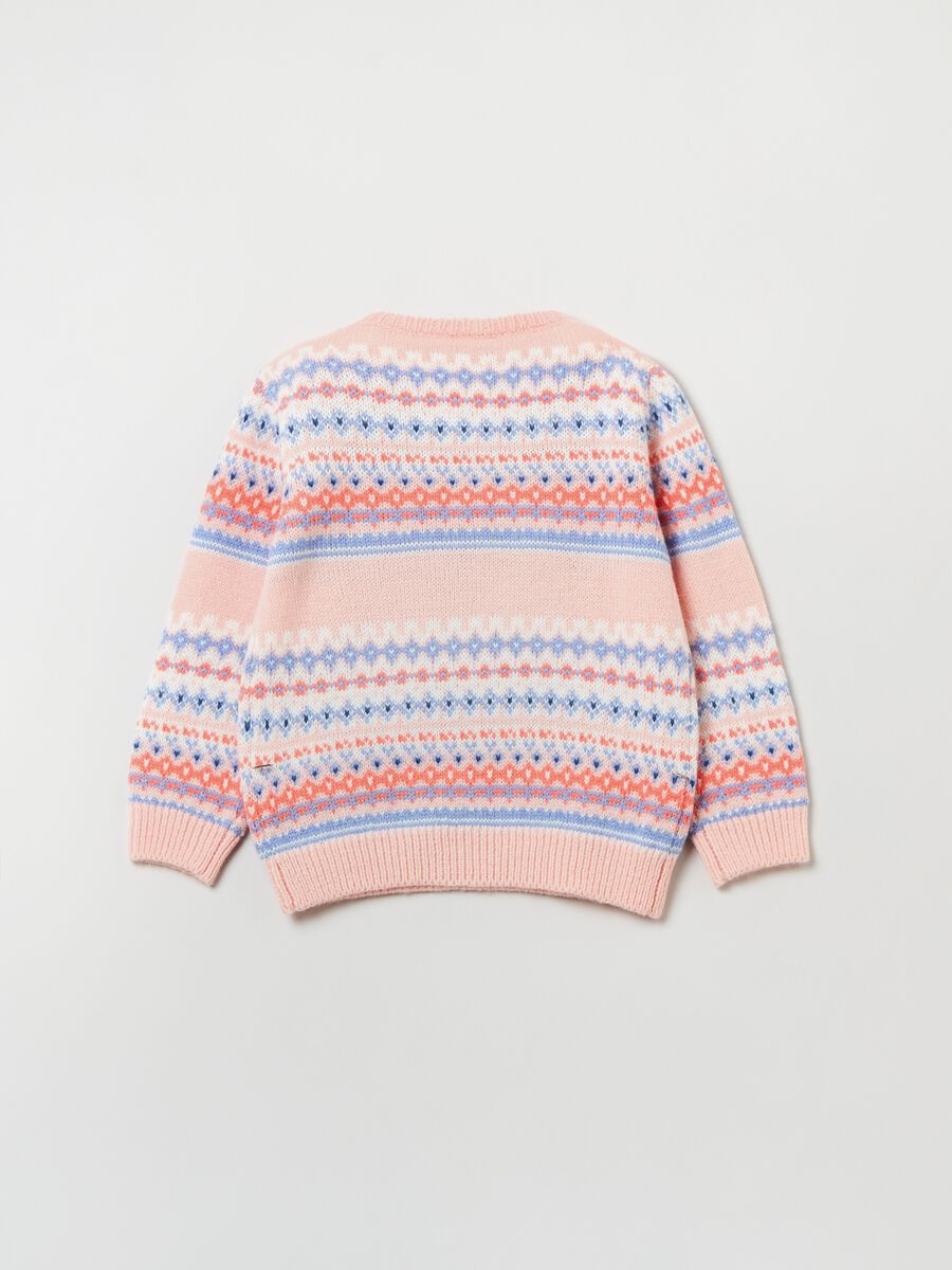 Pullover with geometric design_1