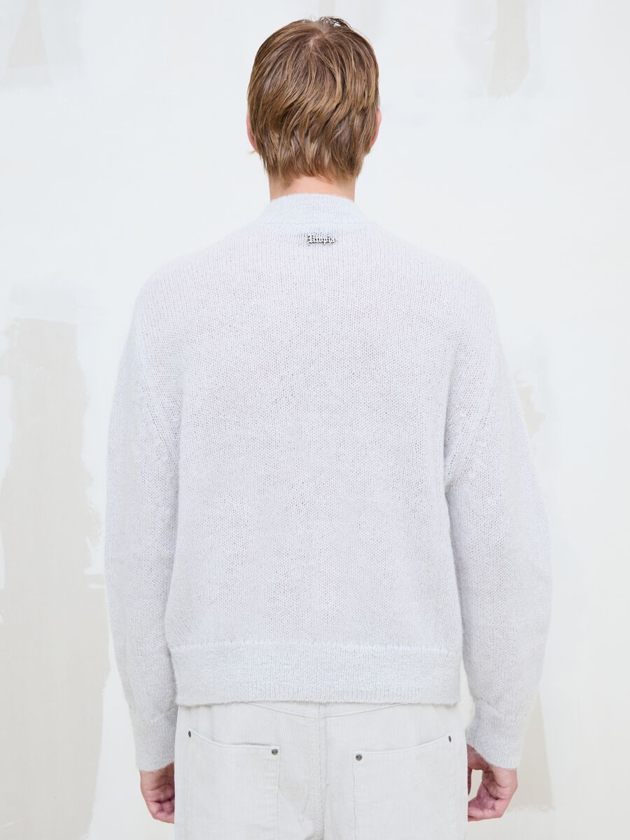 Mohair Crew Neck in Light Beige_4