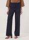 Straight-leg blue stretch viscose trousers_1