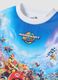 White pure cotton crew-neck T-shirt with Mario Kart print_2