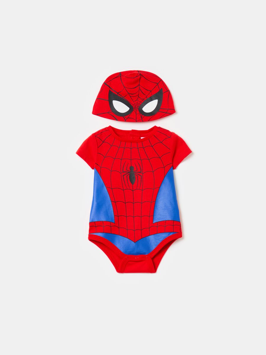Spider-Man bodysuit and hat set_0