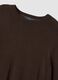 Brown crew-neck jumper in viscose blend, regular fit_5