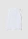 White organic cotton vest top with print_4