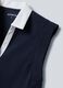 Blaue &auml;rmellose ALTAVIA COURT Poloshirt aus Stretch-Baumwolle mit klassischem Kragen_5